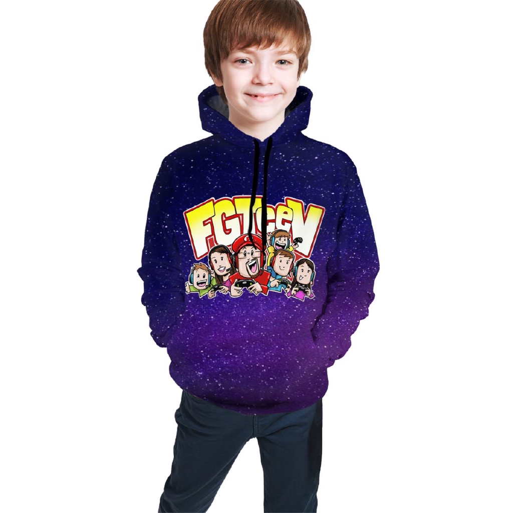 Clan Continent peak  FGTeev Family Gaming Youth Pullover Hoody Teen Hooded Sweatshirt Long  Sleeve Hoodies Boys Girls | Shopee Malaysia